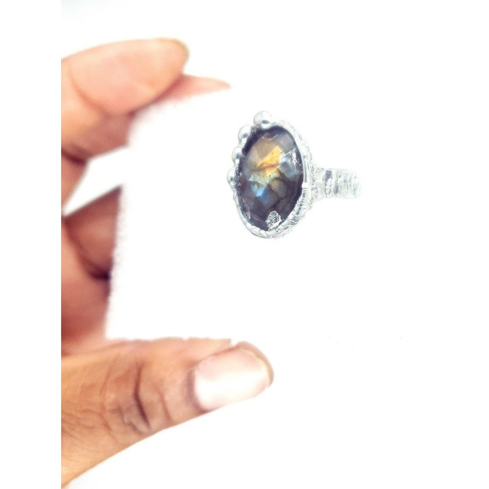 Labradorite crystal ring - Picture 10 of 12